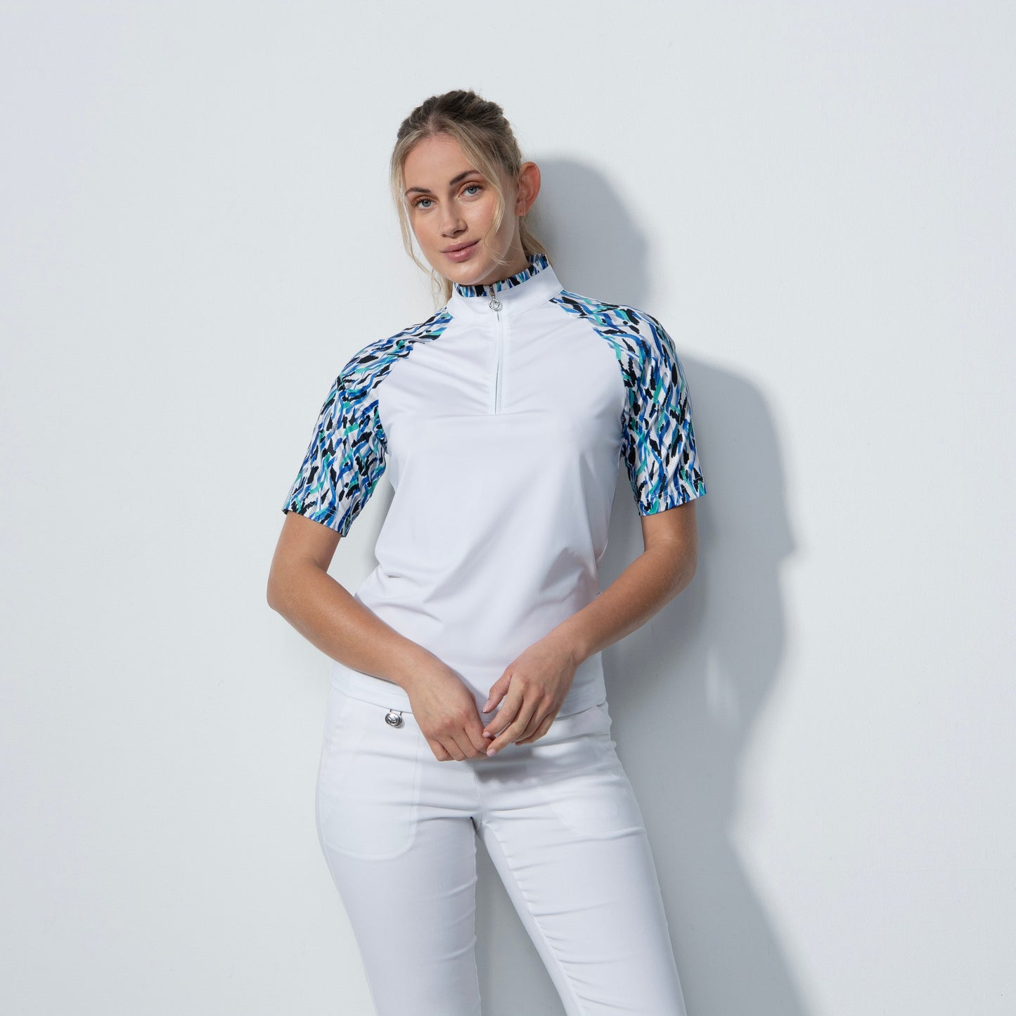 Daily Sports Novara White Half Sleeve Polo Shirt #127S24