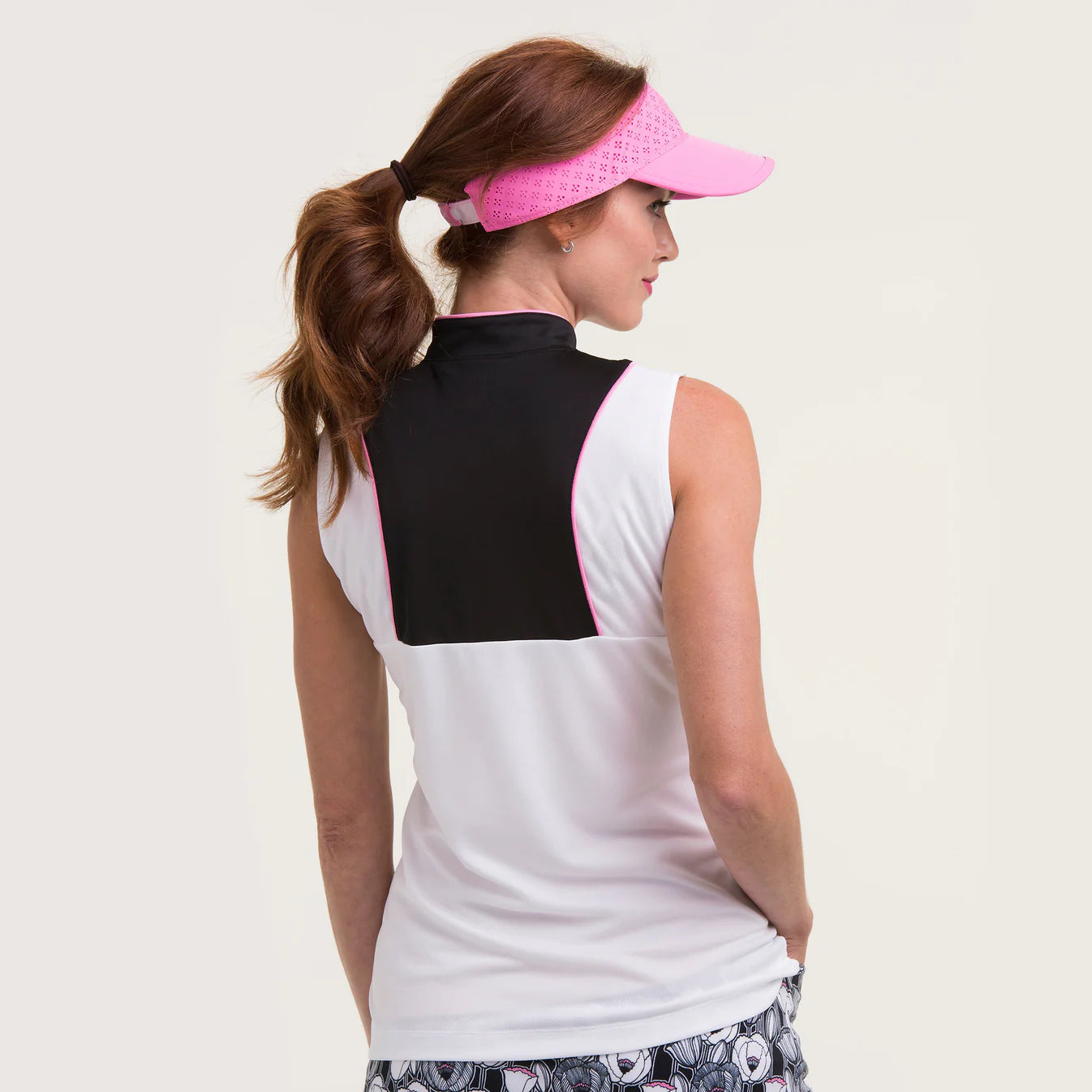 EP Sleeveless Zip Mandarin Collar Polo #5217NLA