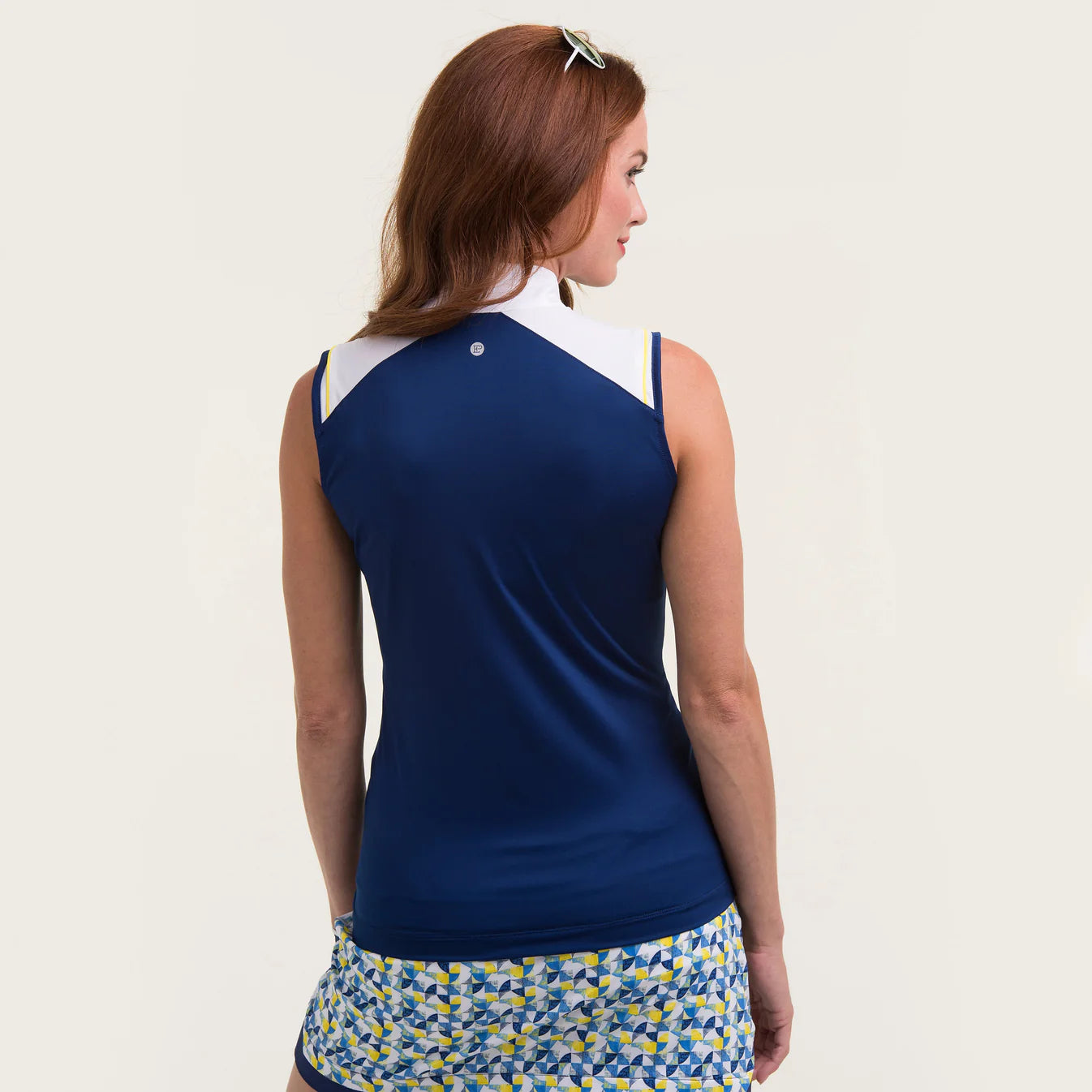 EP Sleeveless Zip Mock Polo #5229NLB
