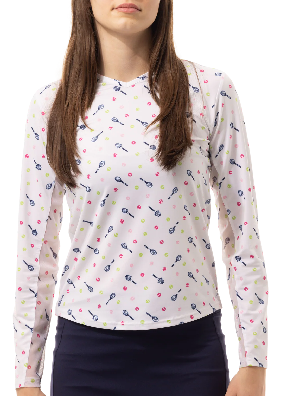 SANSOLEIL PRINT Long Sleeve Crew 900428PR
