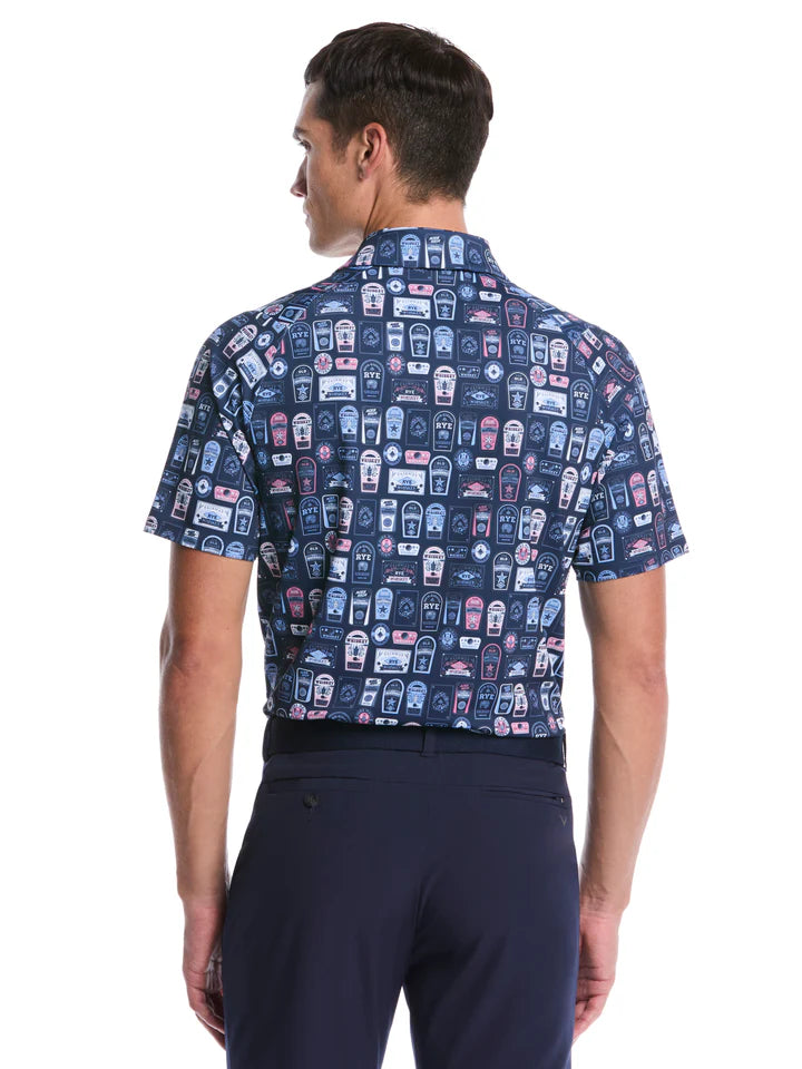 Callaway Men's Whiskey Print Polo CGKSG028