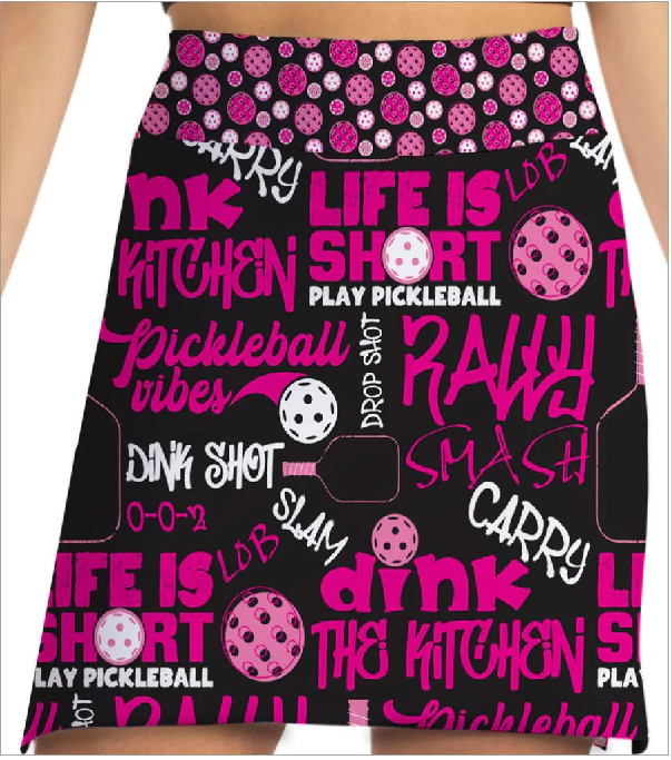 Skort Obsession- Pickleball Slam Pink Skort