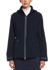 Callaway Women’s Wind and Water Resistant Jacket with Packable Hood