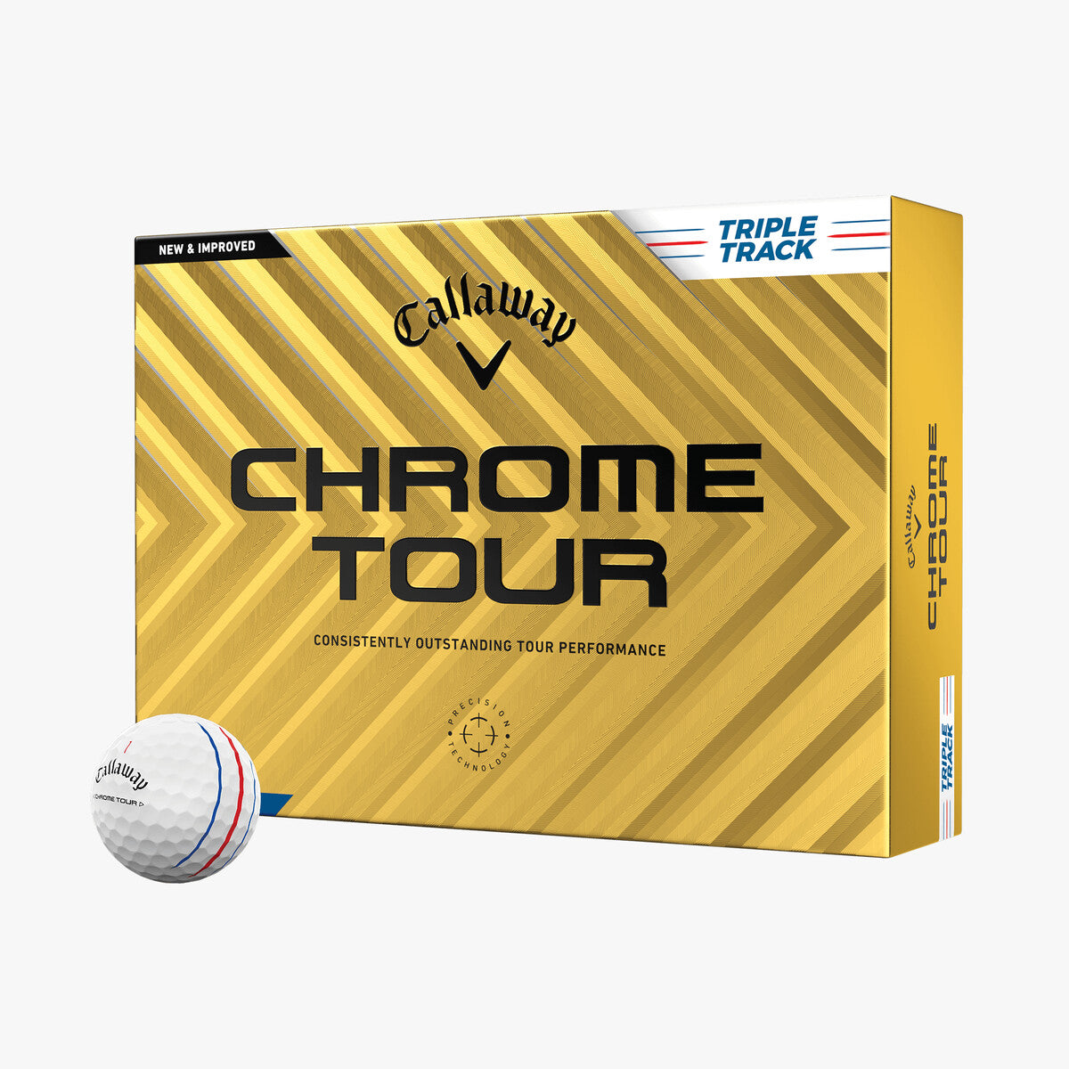 Callaway Chrome Tour Golf Triple Track White Balls