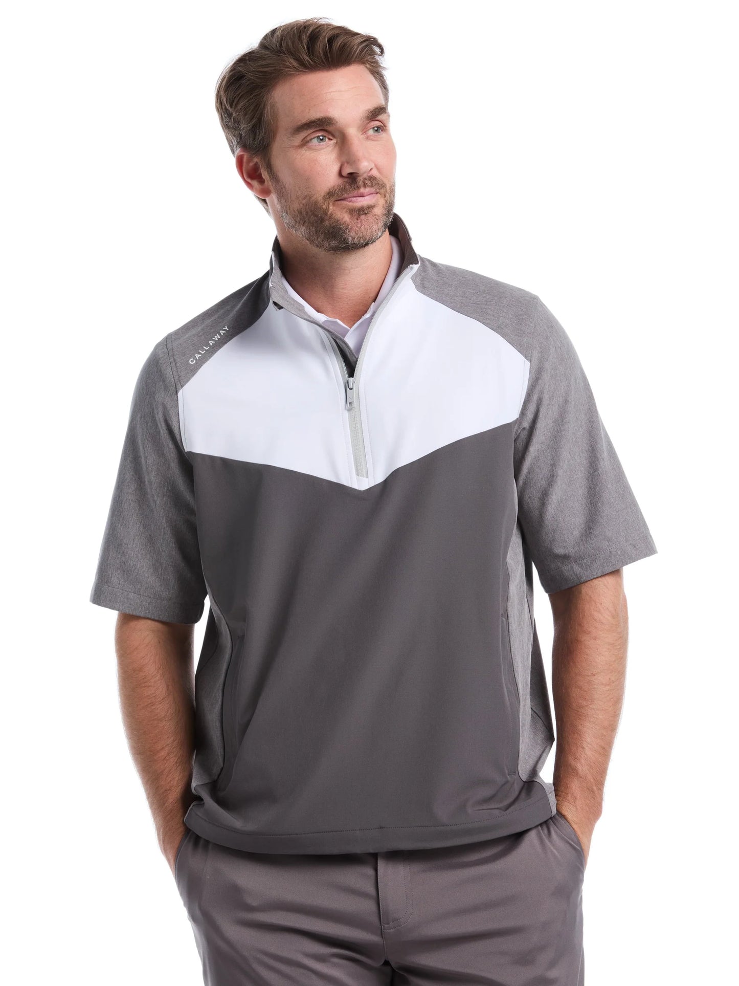 Callaway Men's 1/2 Zip Wind Jacket #CGRFF0E9