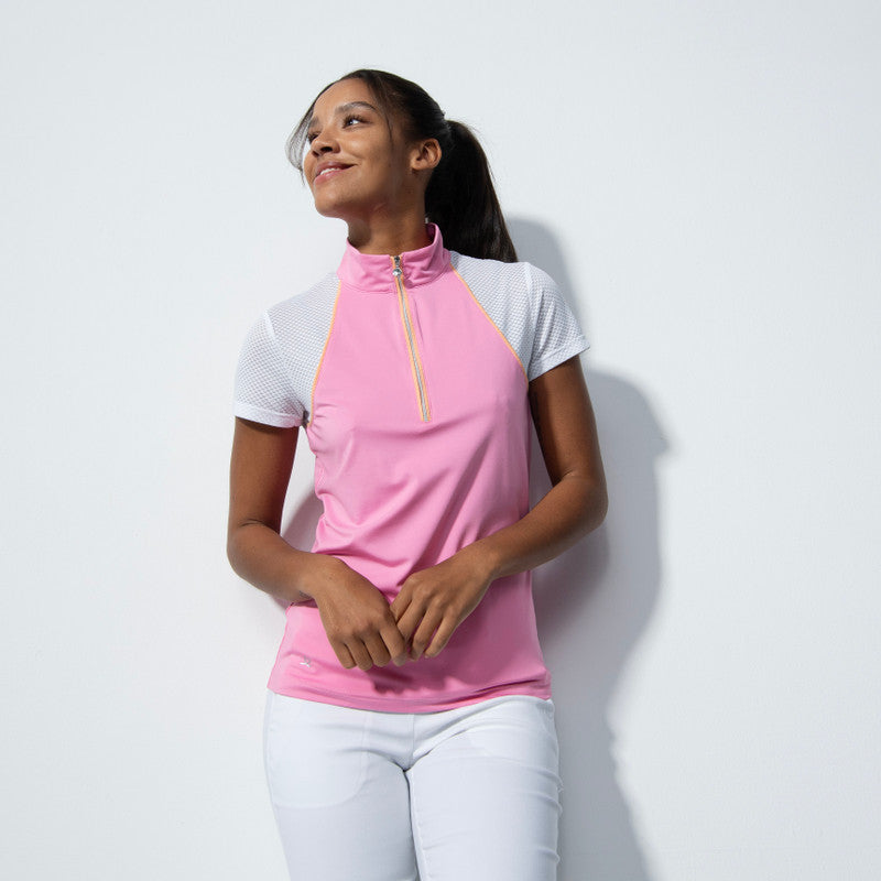 Daily Sports Maja Pink Cap Sleeve Polo Shirt #166S24