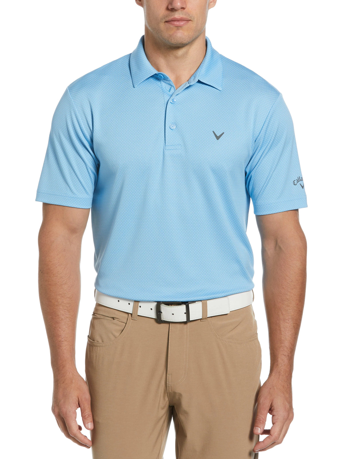 CGKSD0T5 Callaway Men's Classic Jacquard Golf Polo Shirt