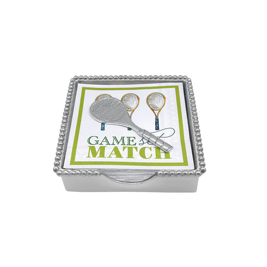 Mariposa Game, Set, Match Beaded Napkin Box Set 2717C