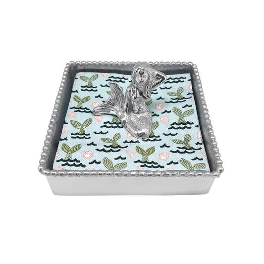 Mariposa Mermaid Beaded Napkin Box Set 3431 C