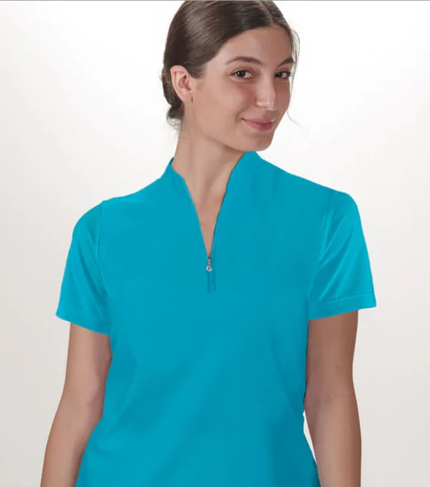 Skort Obsession- Short Sleeve Quarter Zip