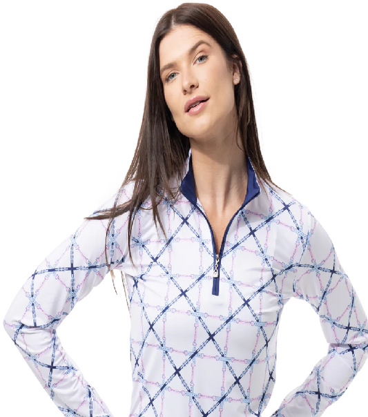 SanSoleil- Beltway Navy Long Sleeve