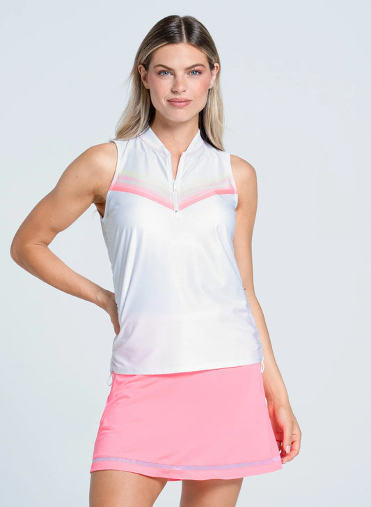 Lucky in Love Sunset Spin Zip Tank GT212-37B110