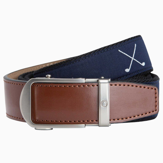NexBelt Hampton Tee Time Golf Ribbon Ratchet Belt