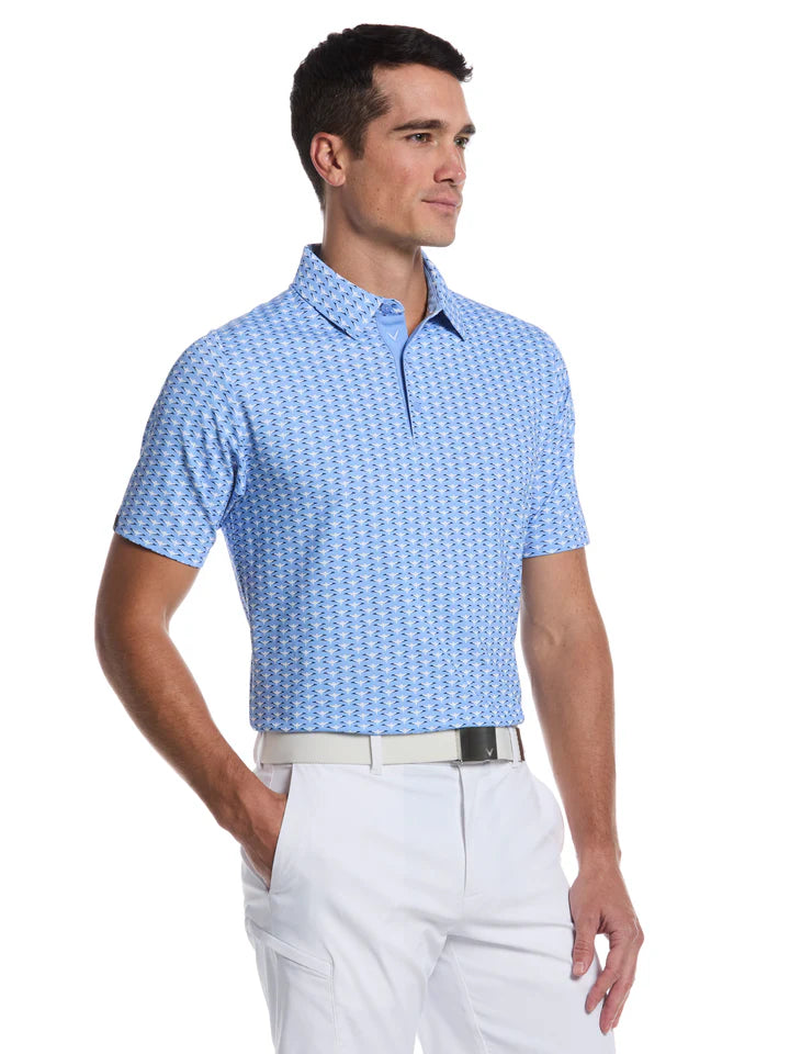 Callaway Men's  Albatross  Geo Print Polo CGKSG027