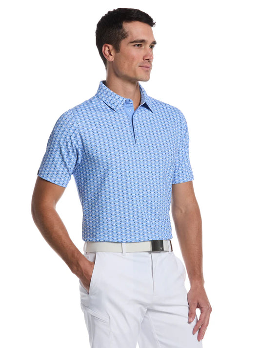 Callaway Men's  Albatross  Geo Print Polo CGKSG027