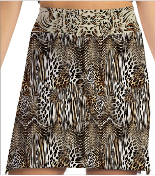 Skort Obsession- Untamed Animal Print Skort