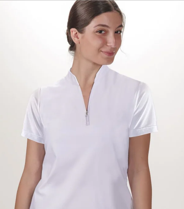 Skort Obsession- Short Sleeve Quarter Zip
