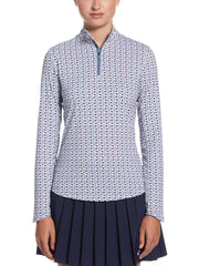 Callaway Women's Long Sleeve Geo Printed Sun Protection #CGKSF600GG