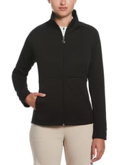 Callaway Women's Hexagon Heather Fleece Long Sleeve Golf Jacket #CGJFE013GG
