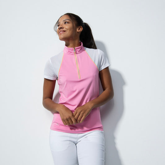 Daily Sports Maja Pink Cap Sleeve Polo Shirt #166S24