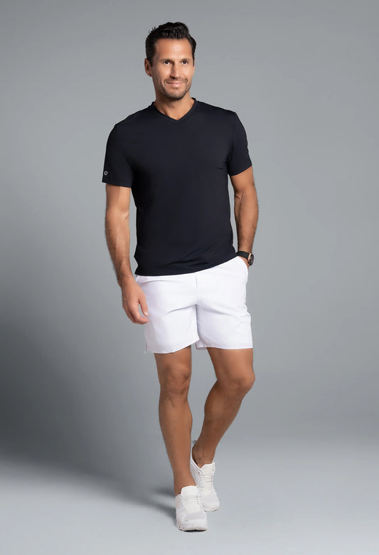 IBKUL Solid Short Sleeve V Neck #89199