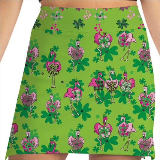 Skort Obsession - St. Paddy's Flamingo Green Skort